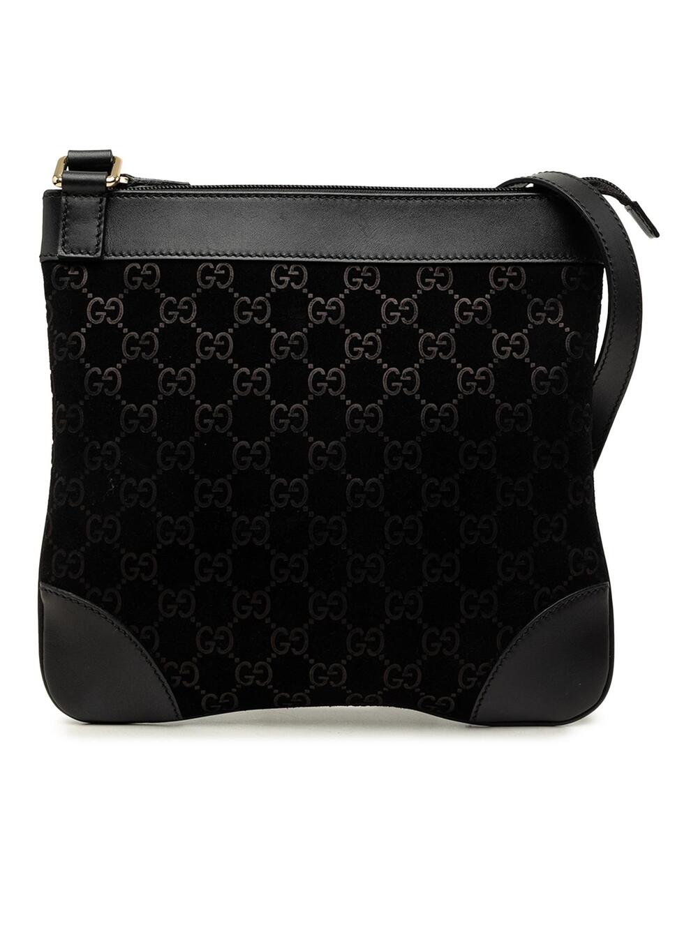 Gucci Gg Suede Crossbody Pre-Loved Bag #344683G54B